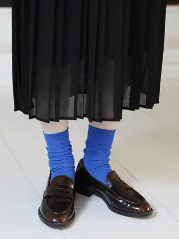 【定番】コットンブライトリブソックス