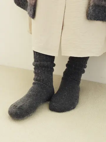 裏パイル起毛インルームソックス