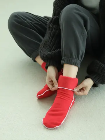 縫製フリースソックス