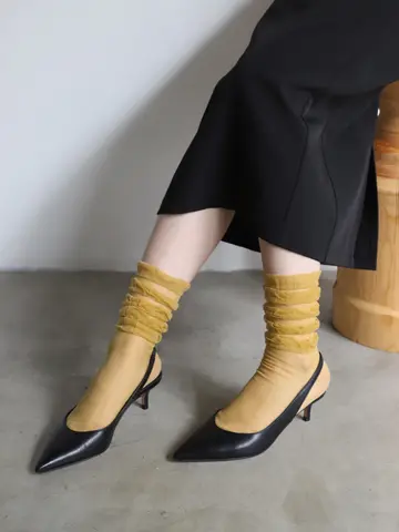 シアーフリルソックス