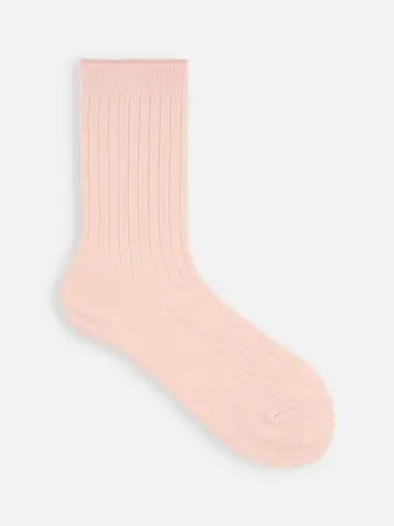 綿混6×2リブソックス