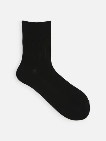 梳毛1×1リブソックス