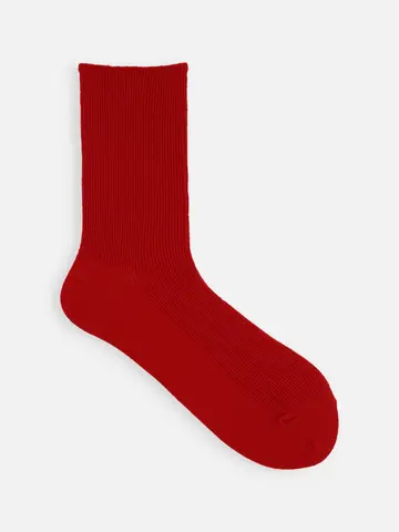 梳毛1×1リブソックス