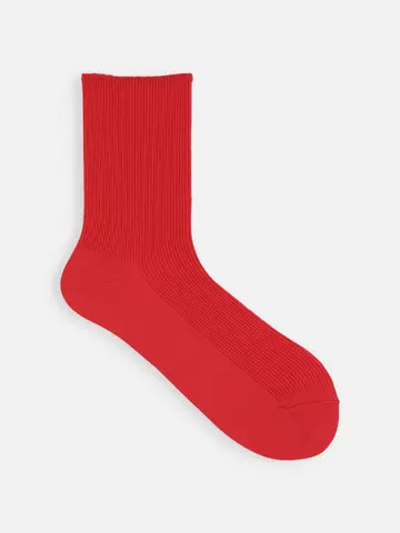 梳毛1×1リブソックス