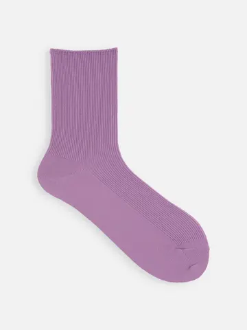 梳毛1×1リブソックス