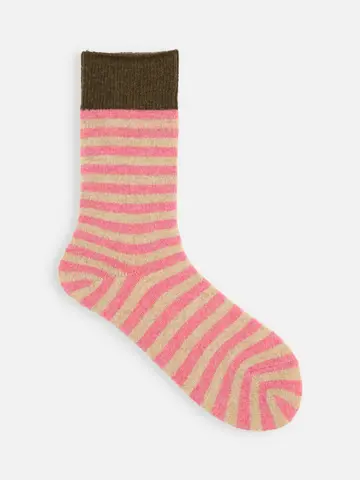 紡毛ボーダーソックス