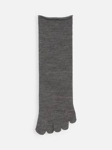 梳毛五本指ソックス