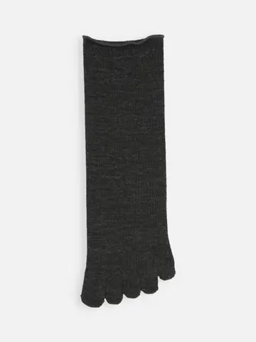 梳毛五本指ソックス