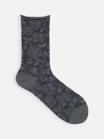 ミドル毛混フロートロールソックス