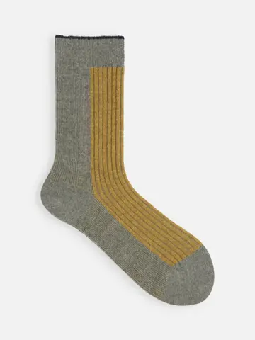 ジャカードリブ切替ソックス