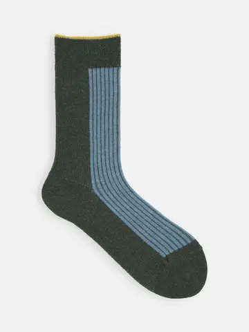 ジャカードリブ切替ソックス