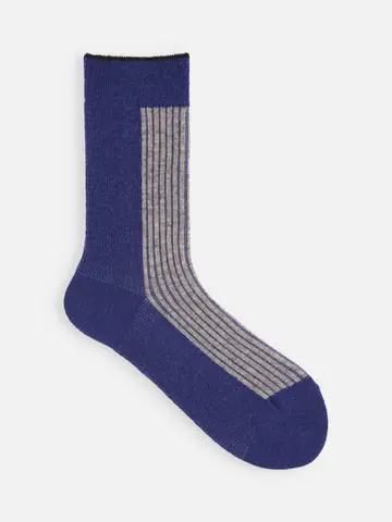 ジャカードリブ切替ソックス