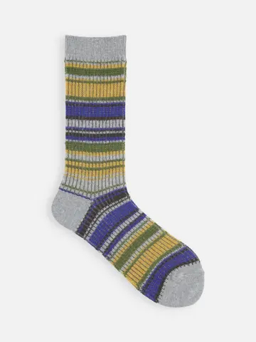 ジャカードボーダーソックス