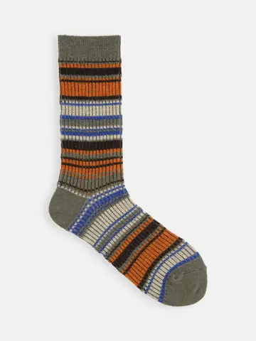 ジャカードボーダーソックス