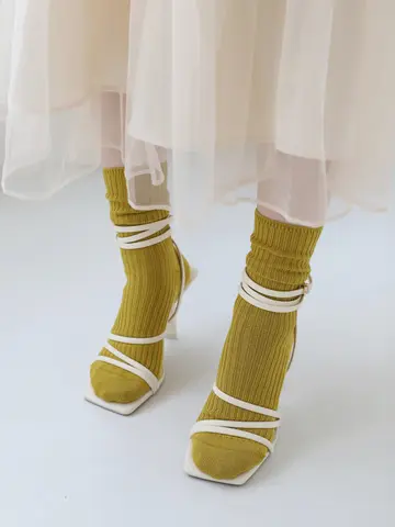 シルケット2×2リブソックス