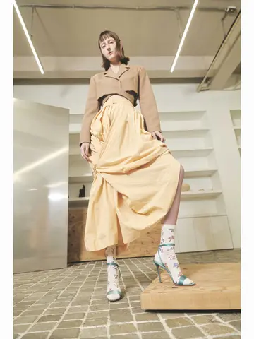 綿麻メッシュパッチワーク柄ショートソックス