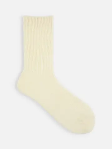 麻 1×1リブソックス