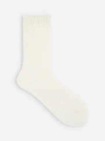 麻 1×1リブソックス