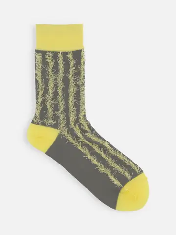 裏出しぼさぼさストライプソックス