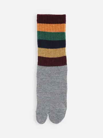足袋アメリブマルチボーダーソックス