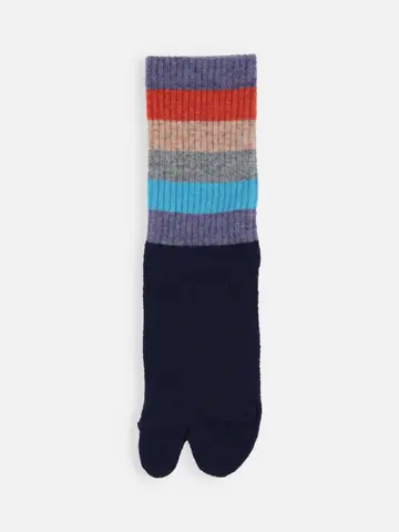 足袋アメリブマルチボーダーソックス