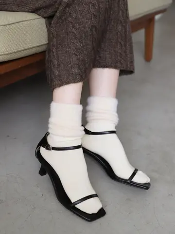 ミンクモール切替リブベタソックス