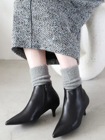 ミンクモール切替リブベタソックス