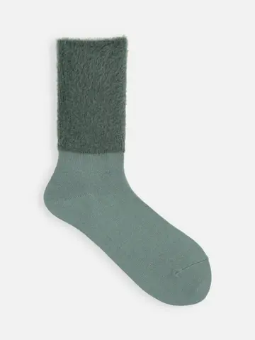 ミンクモール切替リブベタソックス