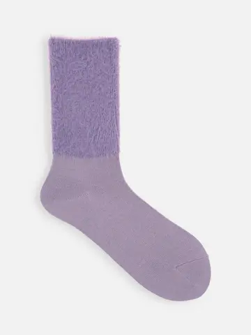 ミンクモール切替リブベタソックス