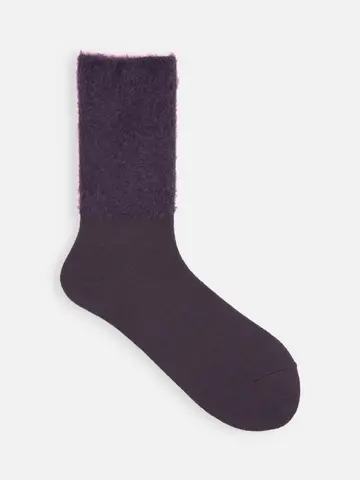 ミンクモール切替リブベタソックス