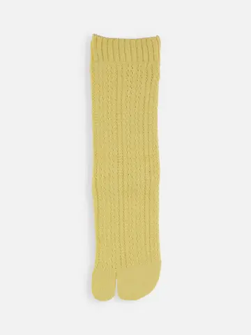 毛混 メッシュ柄足袋ソックス