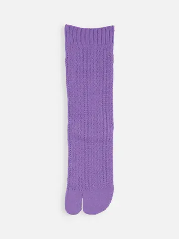 毛混 メッシュ柄足袋ソックス