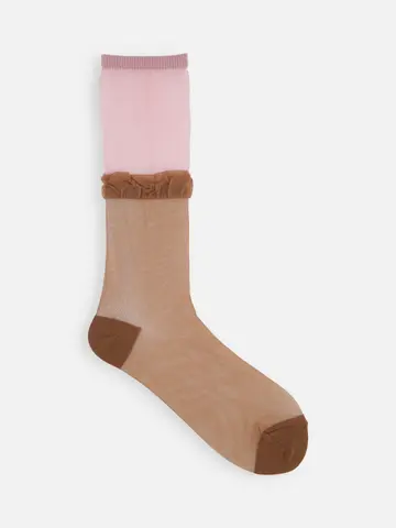 シアーレイヤード風ソックス