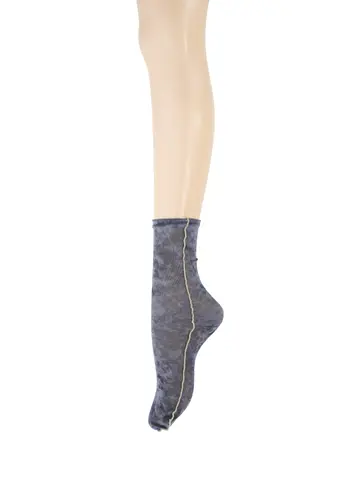 縫製シアーメッシュベロアソックス