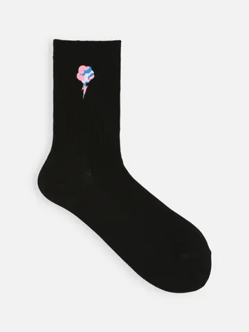 《Thundercloud Painting》刺繍ソックス(22.5~24.5cm)