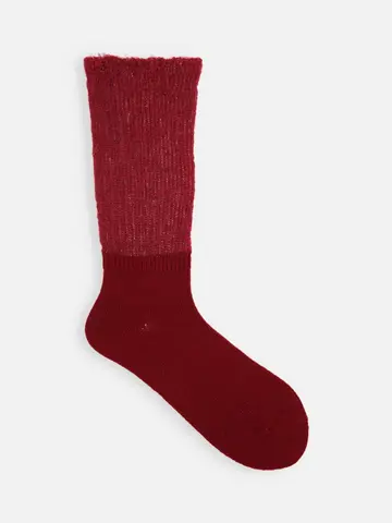 モヘアルーズハイカットソックス