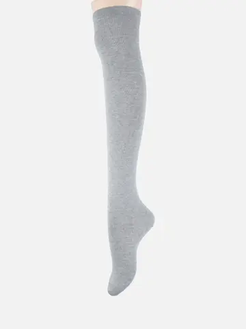 無地ベタオーバーニーソックス