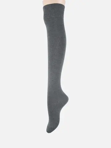 無地ベタオーバーニーソックス