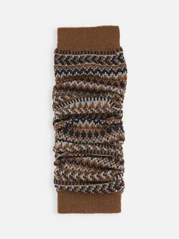 ラメジャカードレッグウォーマー