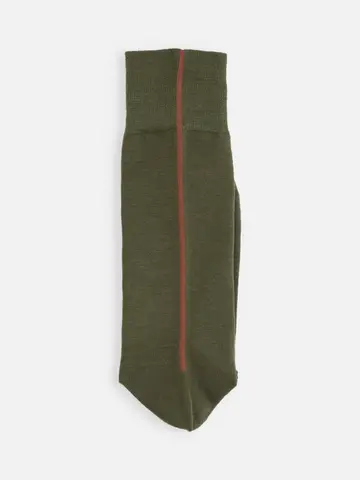 毛混バックシームソックス(25.0～27.0cm)