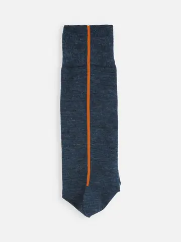 毛混バックシームソックス(25.0～27.0cm)