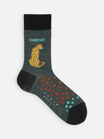 【メンズ】チーター柄ソックス