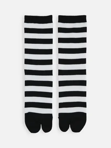 【KOZUE AKIMOTO×Tabio】メンズ 足袋ボーダーソックス