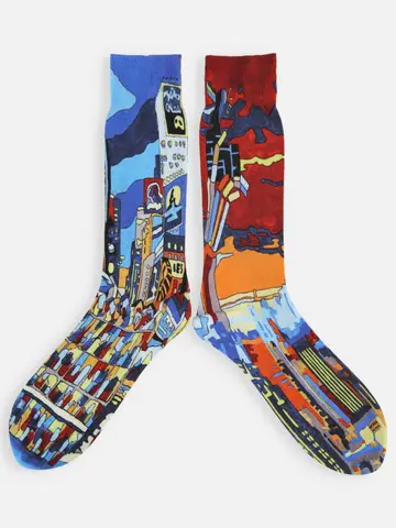 《KEN IKEDA meetsTabio》プリントソックス