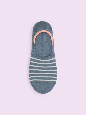 【3足¥1,100】ボーダー無縫製カバーソックス