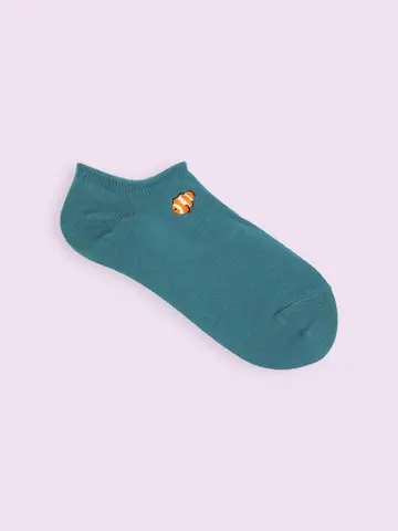 【3足1,386円】海のいろいろ刺繍スニーカー用ソックス