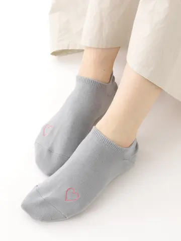 【3足1,386円】線画刺繍スニーカー用ソックス