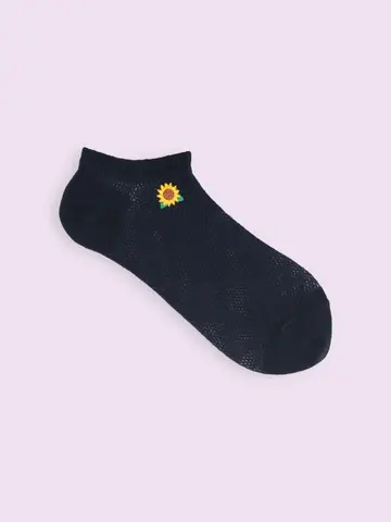 【3足1,386円】メッシュいろいろ刺繍スニーカー用ソックス