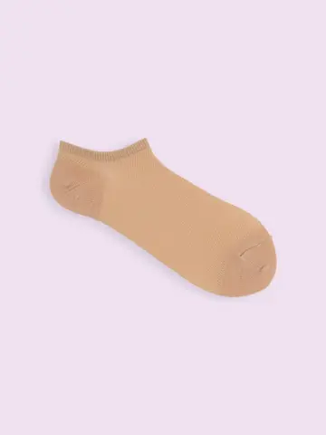 【靴下屋fam】メッシュ無地スニーカー丈ソックス