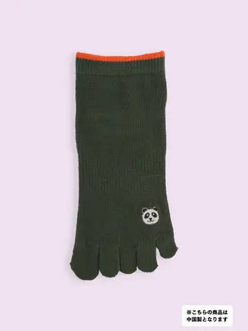 【3足1,386円】五本指色々刺繍スニーカー用ソックス